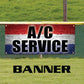 A/C service vinyl printed banner sign
