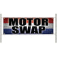 Motor swap vinyl printed banner sign