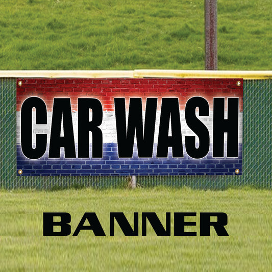 Car wash vinyl printed banner sign