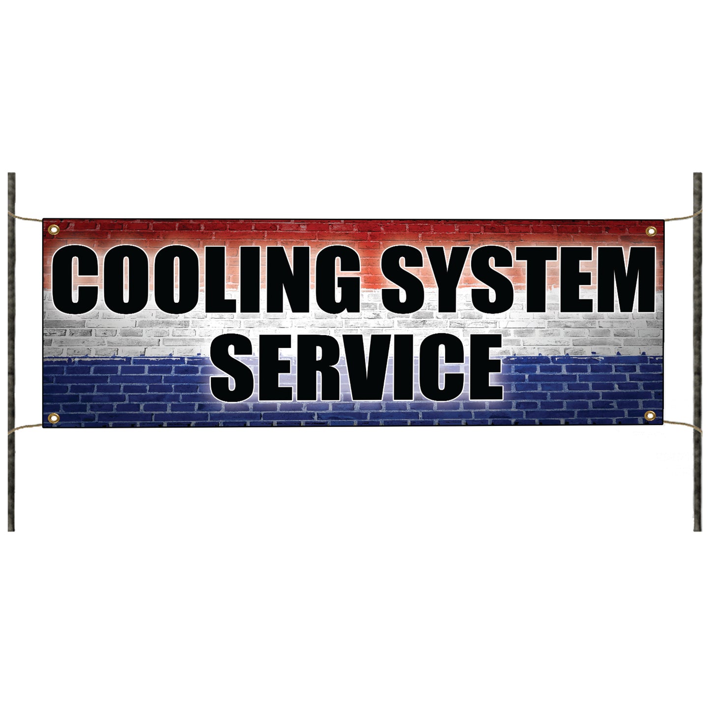 Cooling system service vinyl printed banner sign
