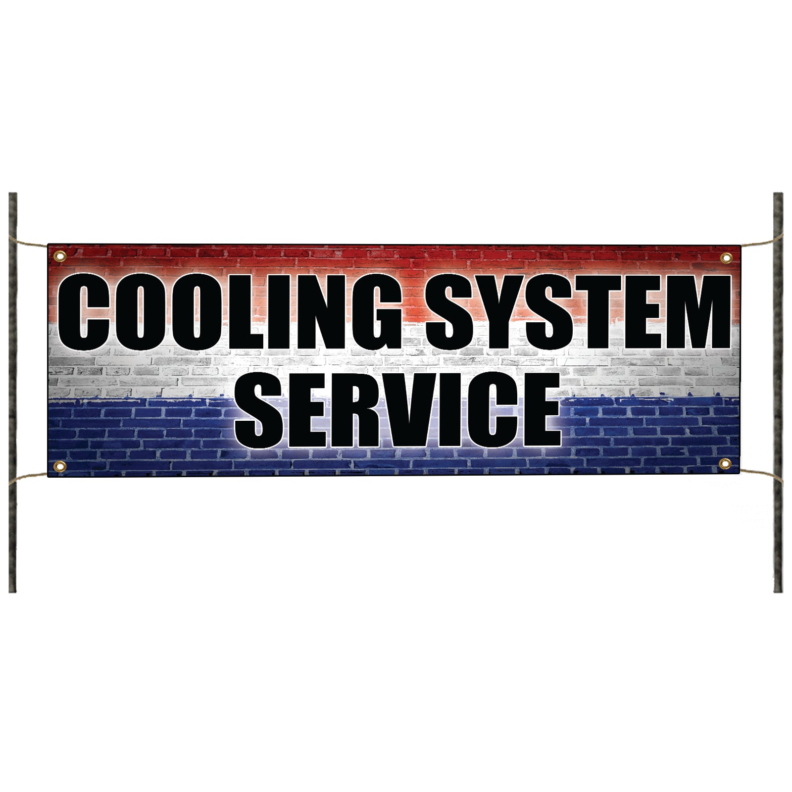 Cooling system service vinyl printed banner sign