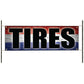 Tires vinyl printed banner sign