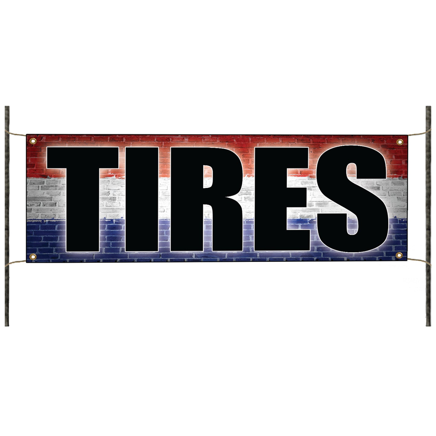 Tires vinyl printed banner sign