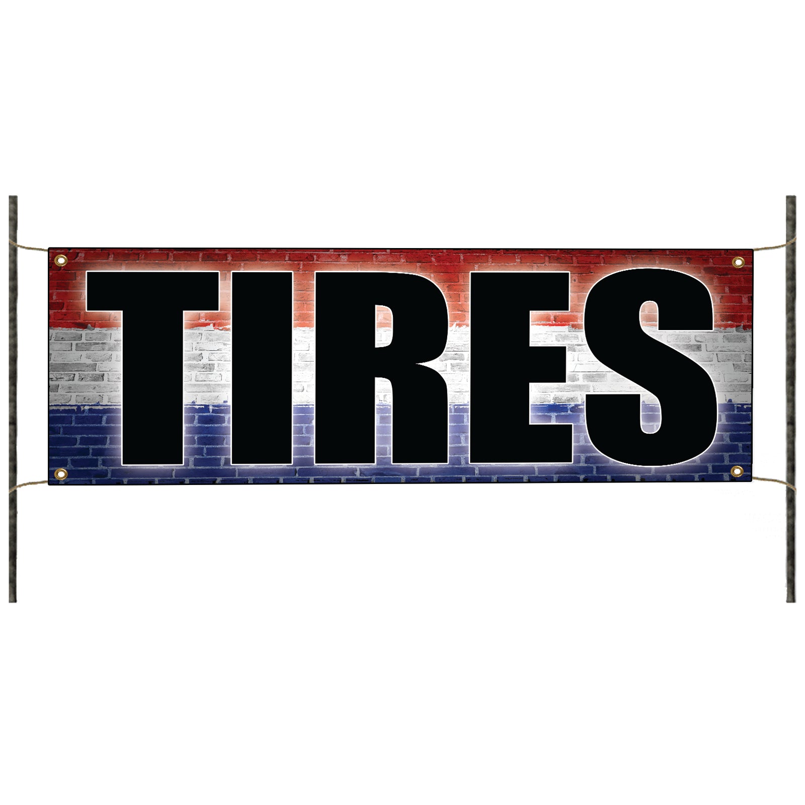 Tires vinyl printed banner sign