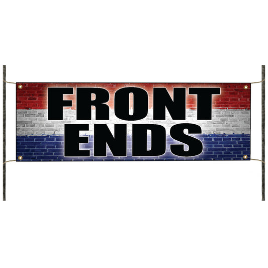 Front ends vinyl printed banner sign
