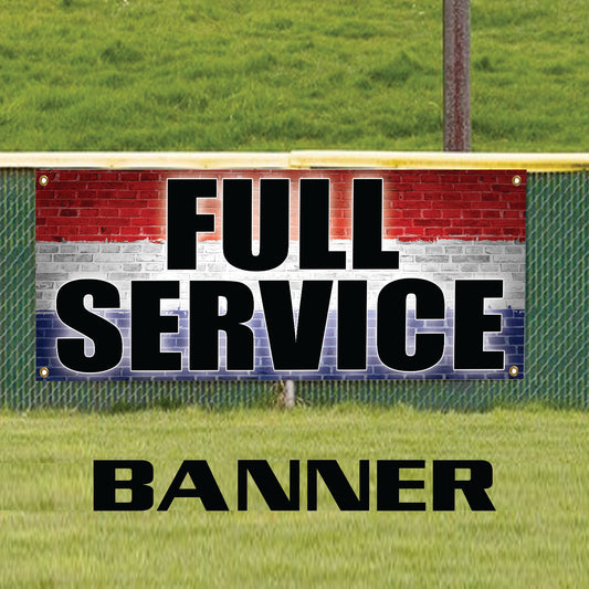 Full service vinyl printed banner sign