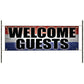 Welcome guests vinyl printed banner sign