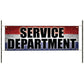 Service department vinyl printed banner sign