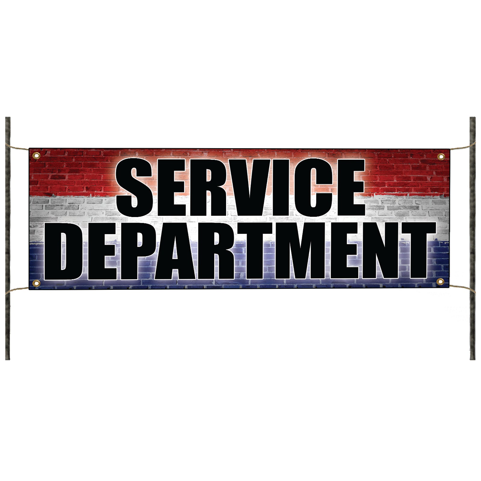 Service department vinyl printed banner sign