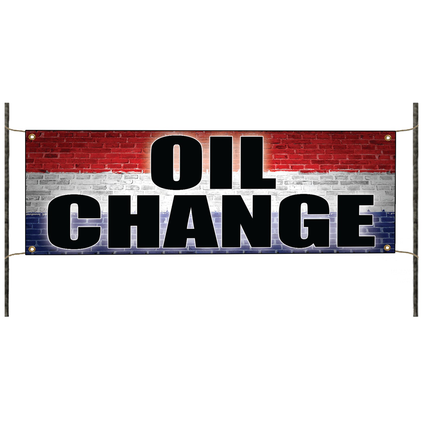 Oil change vinyl printed banner sign