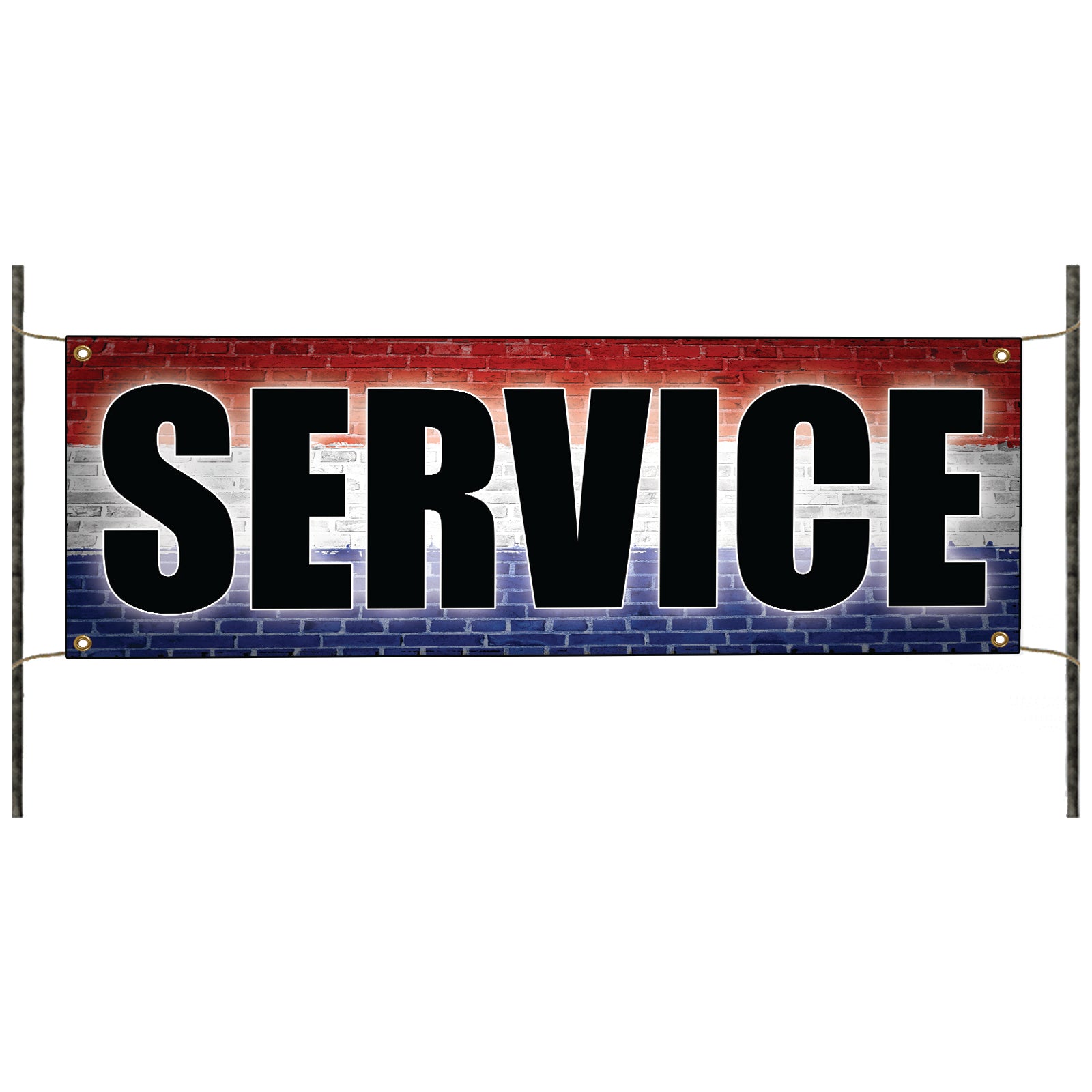Service vinyl printed banner sign