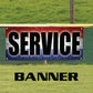 Service vinyl printed banner sign