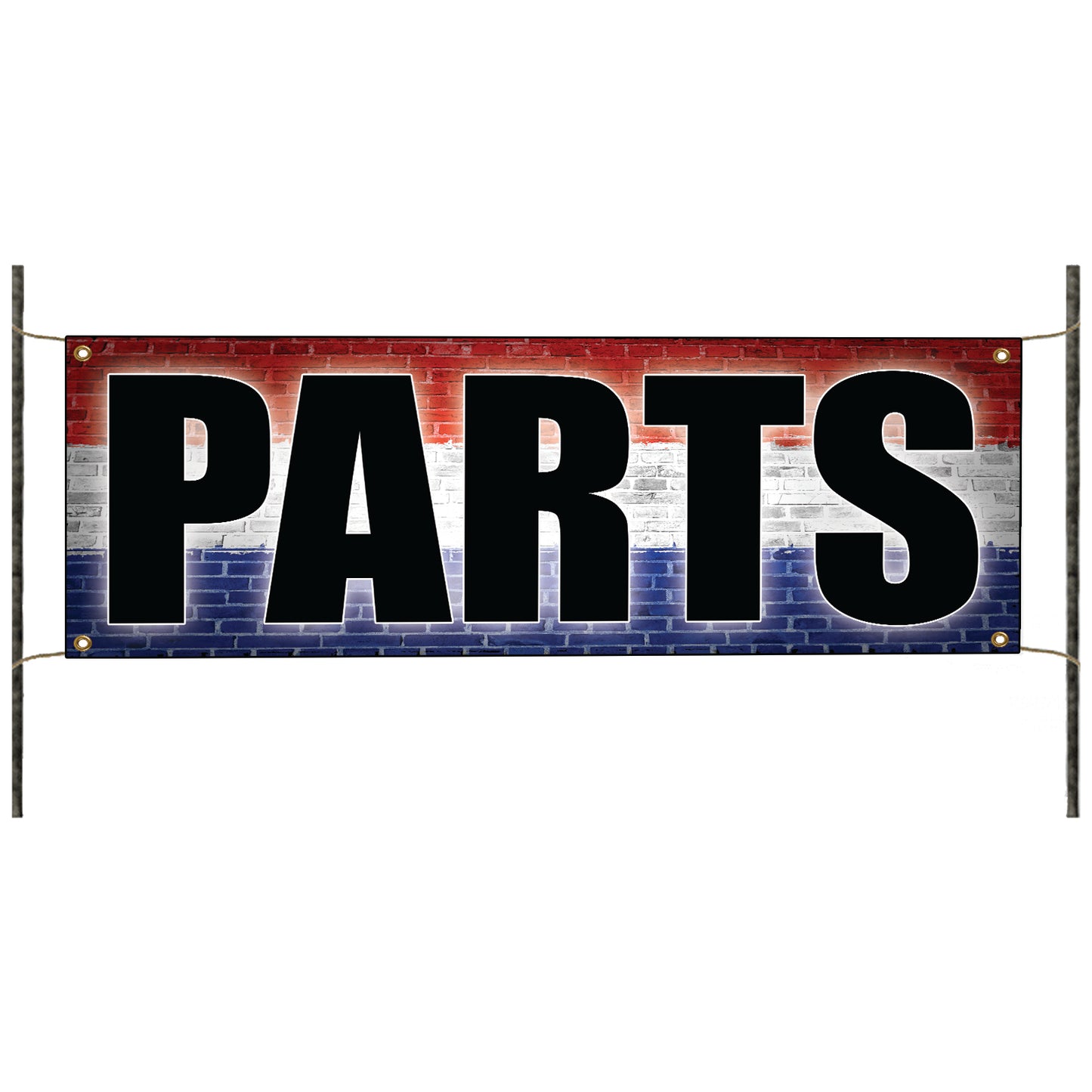 Parts vinyl printed banner sign