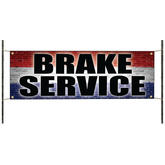 Brake service vinyl printed banner sign