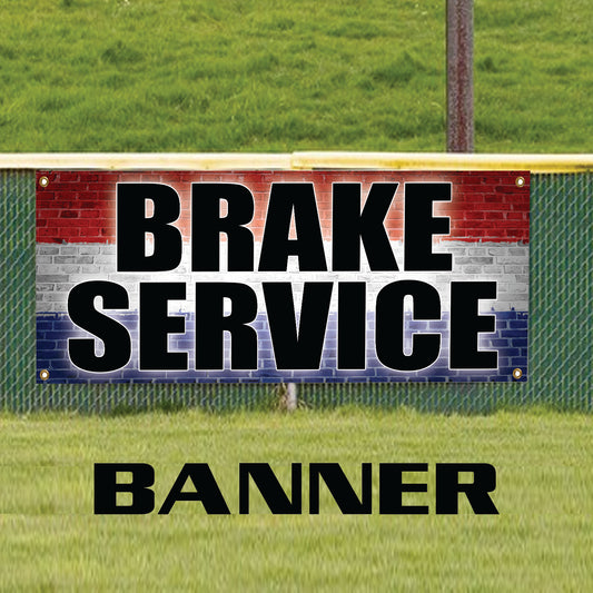 Brake service vinyl printed banner sign