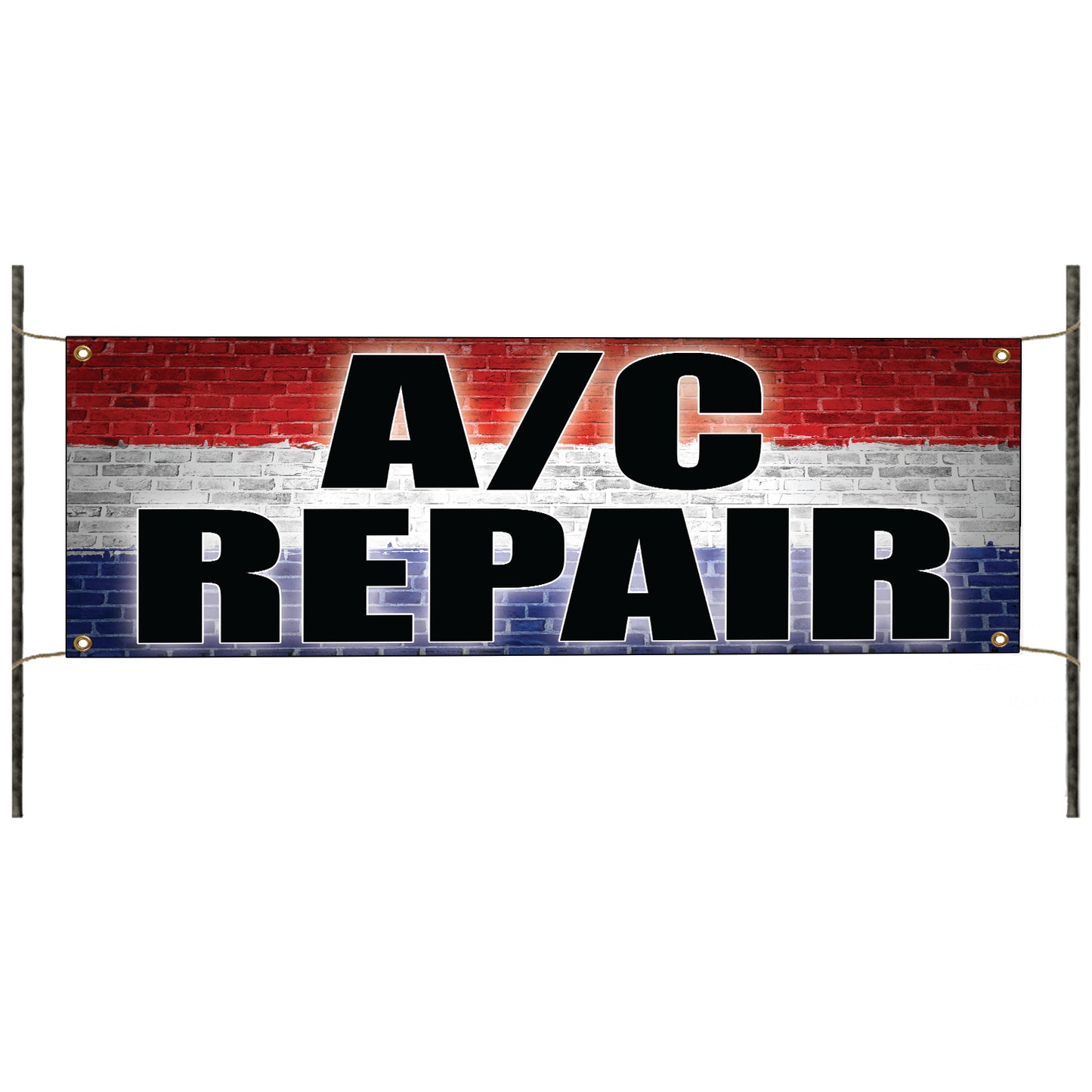 A/C repair vinyl printed banner sign