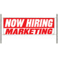Now hiring marketing vinyl printed banner sign