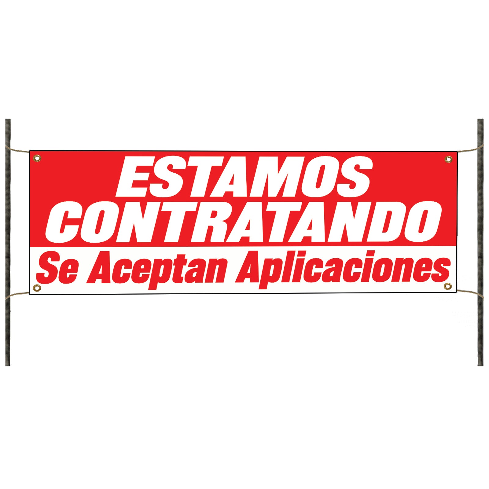 Estamos contratando se aceptan aplicaciones vinyl printed banner sign