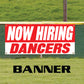 Now hiring dancers vinyl printed banner sign