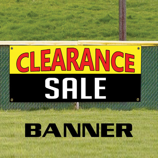 Clearance sale vinyl printed banner sign