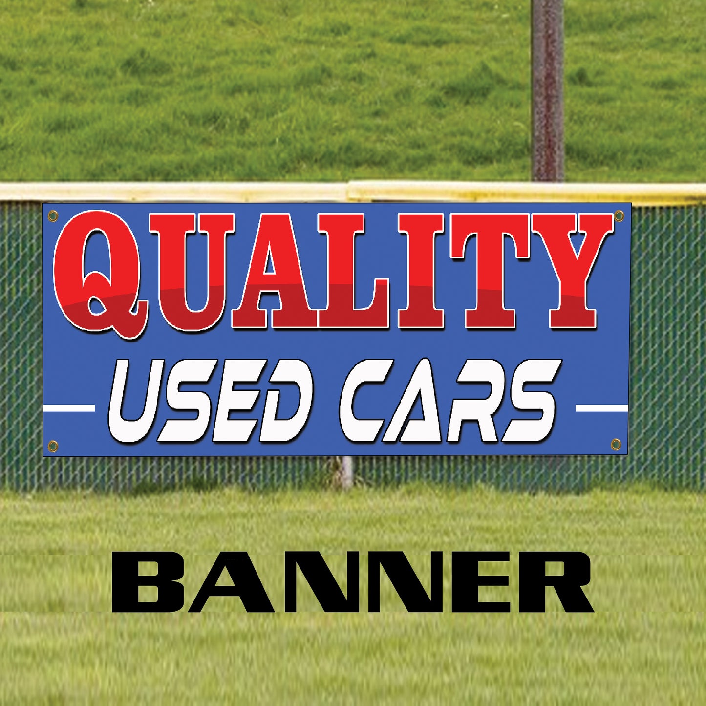 Quality used cars vinyl printed banner sign