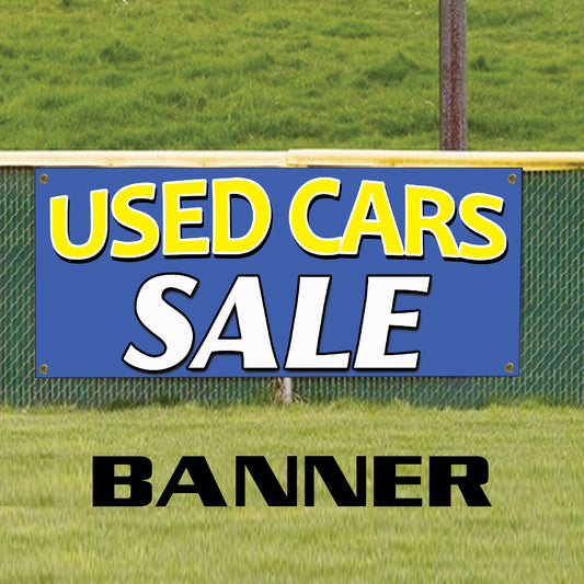 Used cars sale vinyl printed banner sign