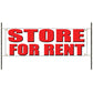 Store for rent vinyl printed banner sign