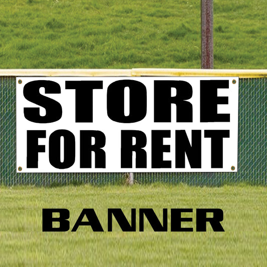 Store for rent vinyl printed banner sign
