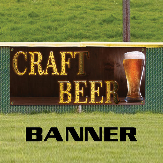  Craft beer vinyl printed banner sign