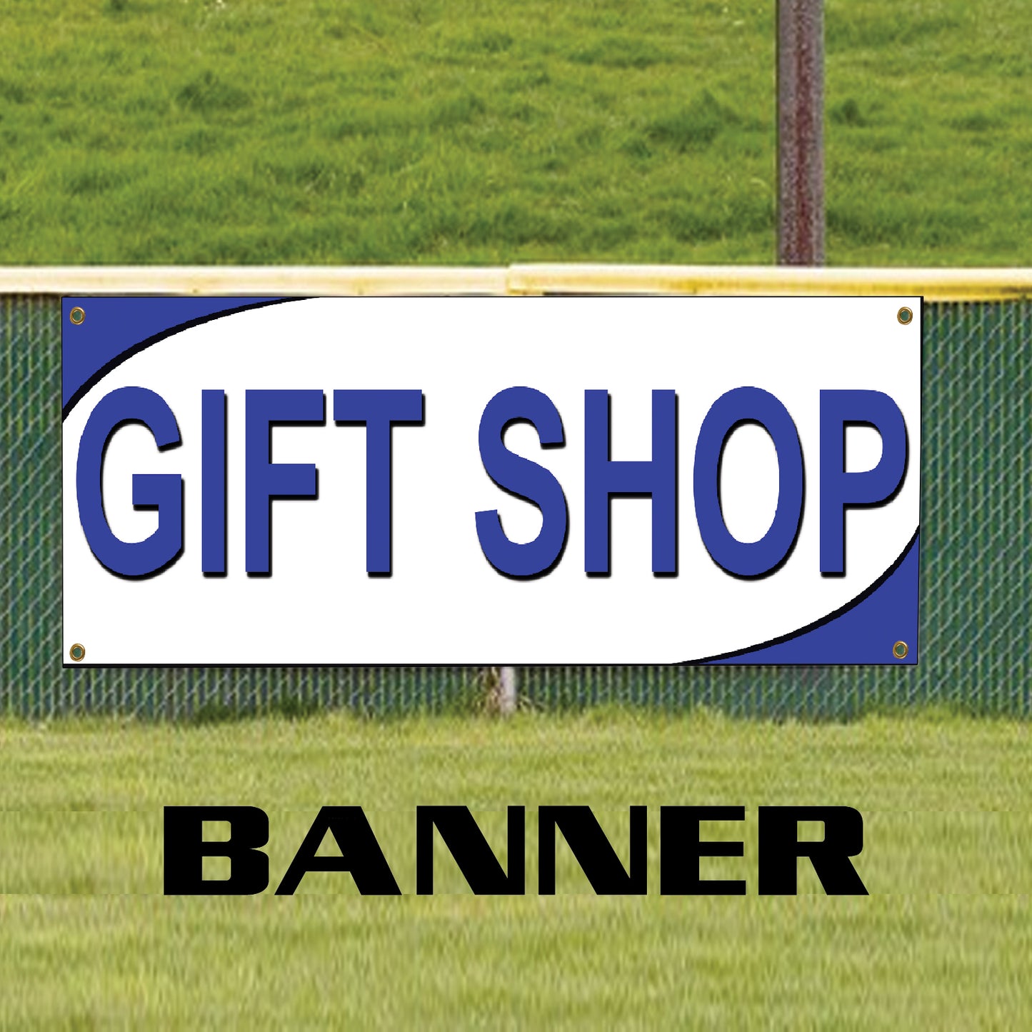 Gift shop vinyl printed banner sign