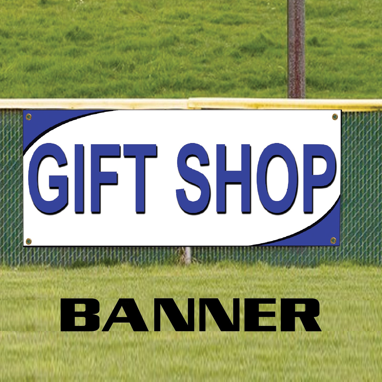 Gift shop vinyl printed banner sign