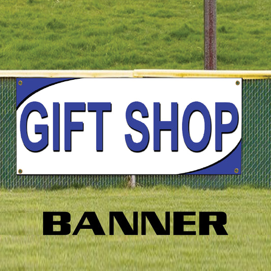 Gift shop vinyl printed banner sign