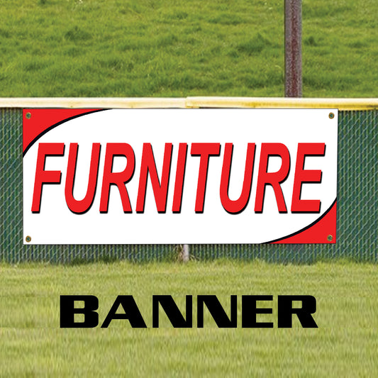 Furniture vinyl printed banner sign