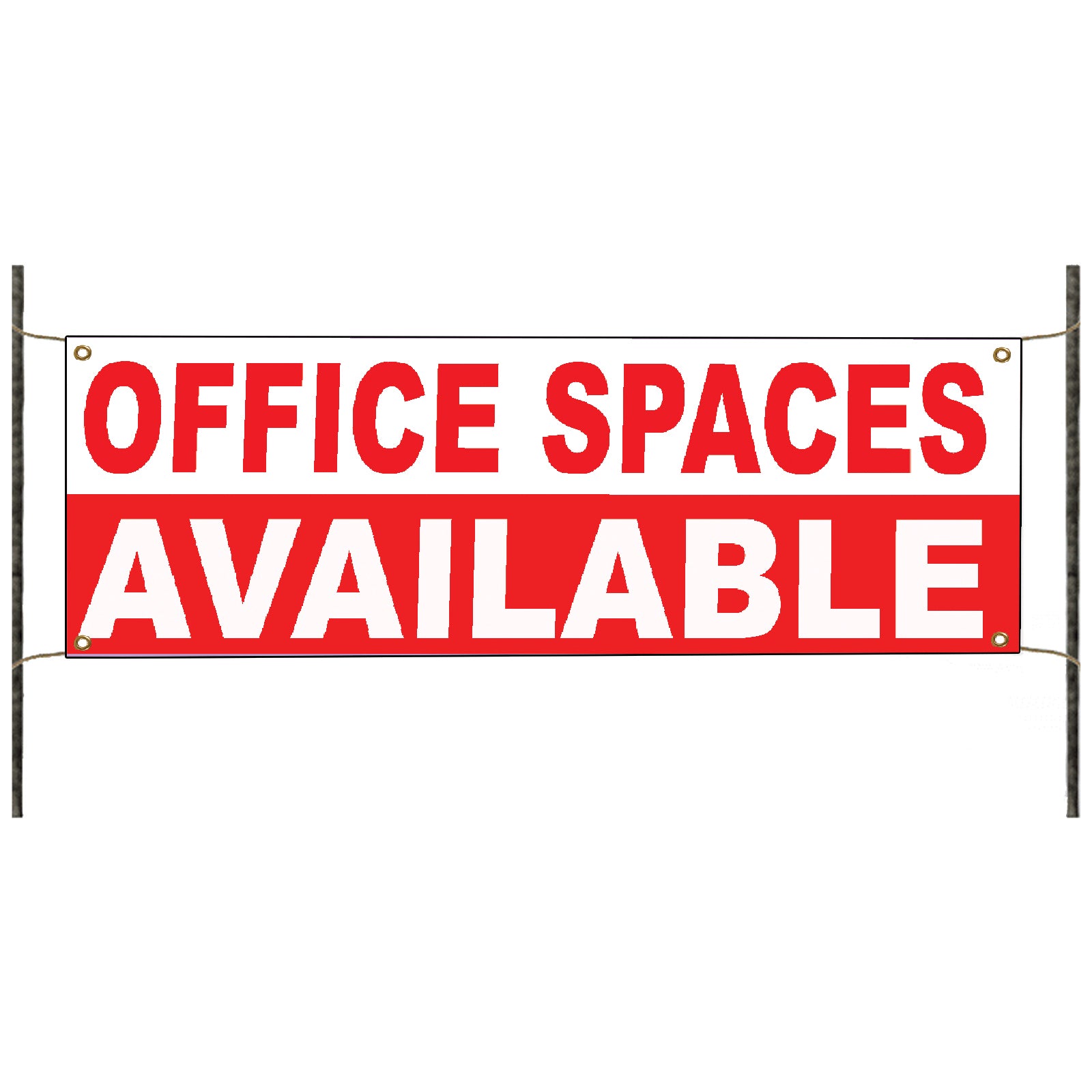 Office spaces available vinyl printed banner sign