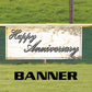 Happy Anniversary vinyl printed banner sign