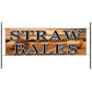 Straw bales vinyl printed banner sign
