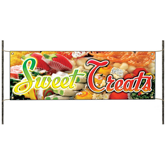 Sweet treats vinyl printed banner sign