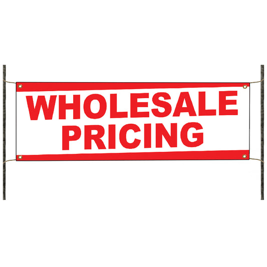 Wholesale pricing vinyl printed banner sign