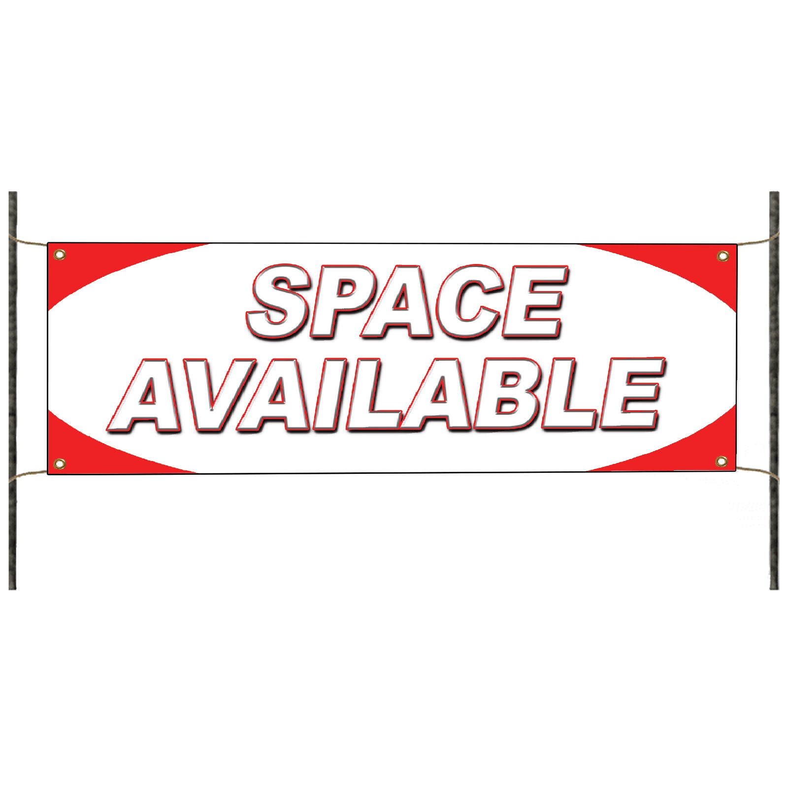 Space available vinyl printed banner sign