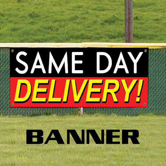 Same day delivery vinyl printed banner sign