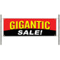 Gigantic sale vinyl printed banner sign