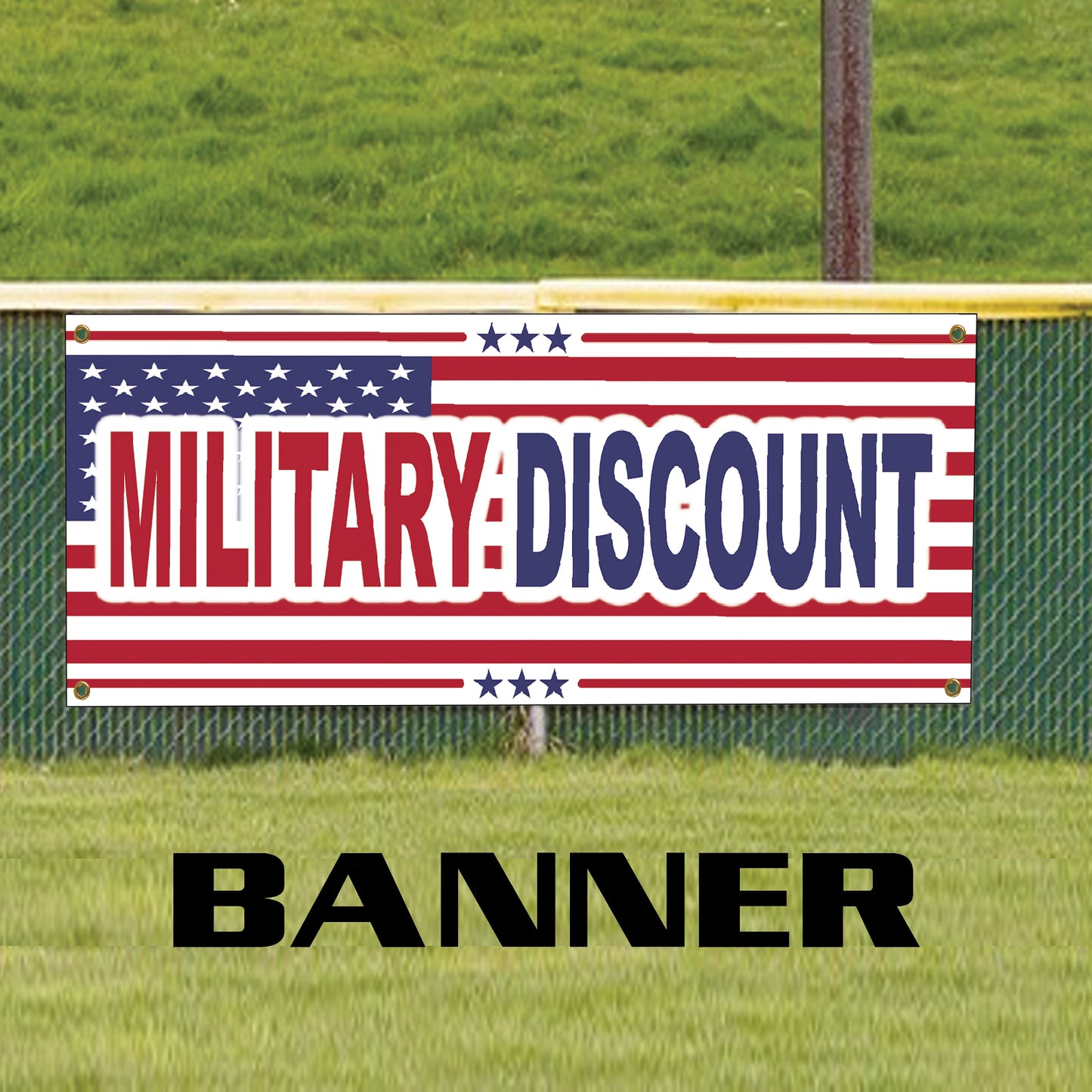 Military Discount Vinyl Banner Sign