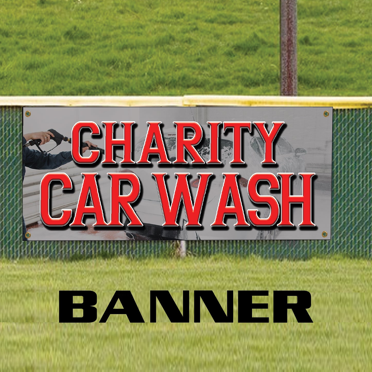 Charity Car Wash Vinyl Banner Sign
