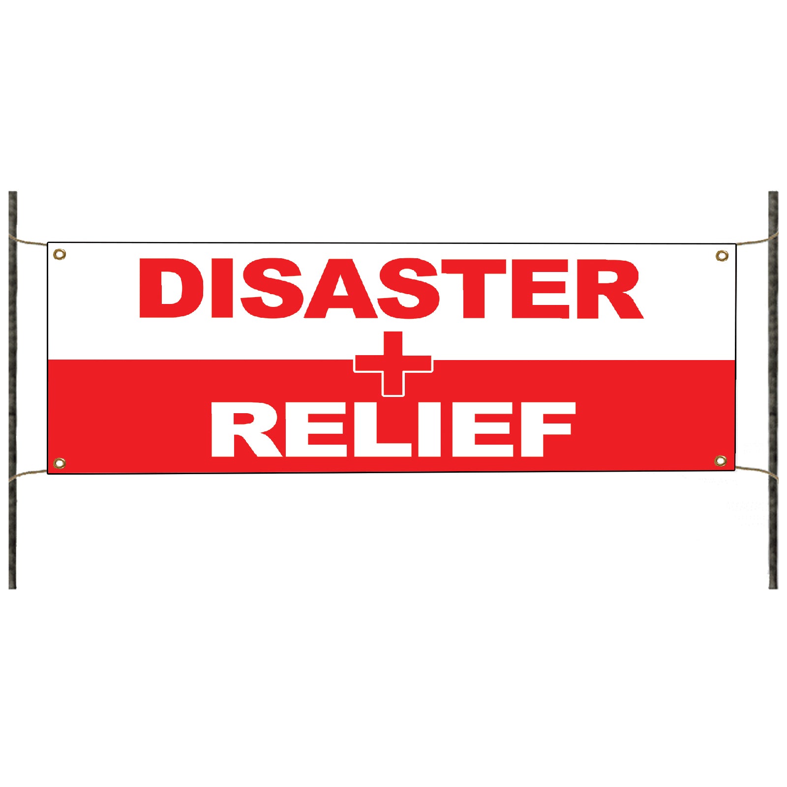 Disaster Relief Vinyl Banner Sign