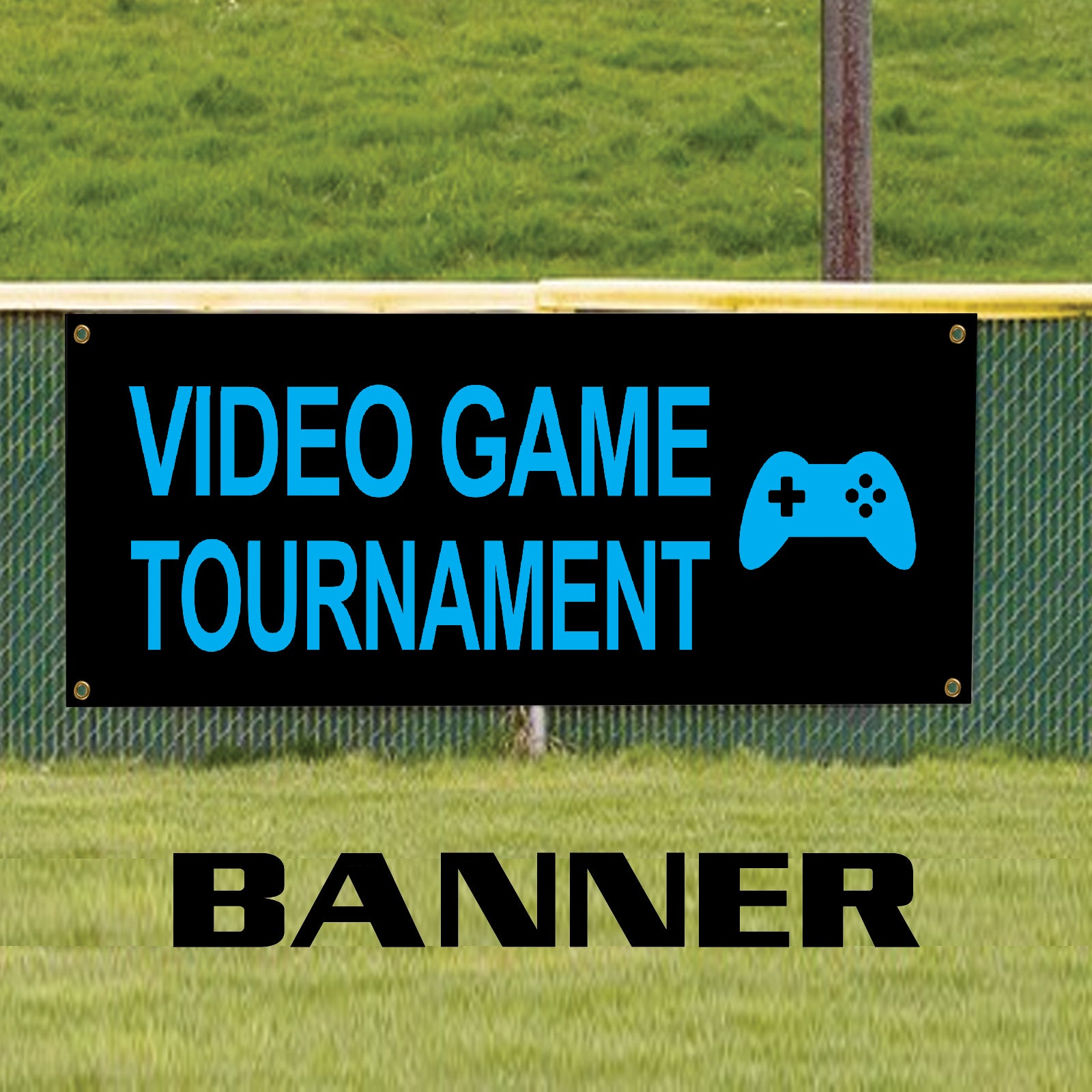 Video Game Tournament Vinyl Banner Sign - Sign Fever