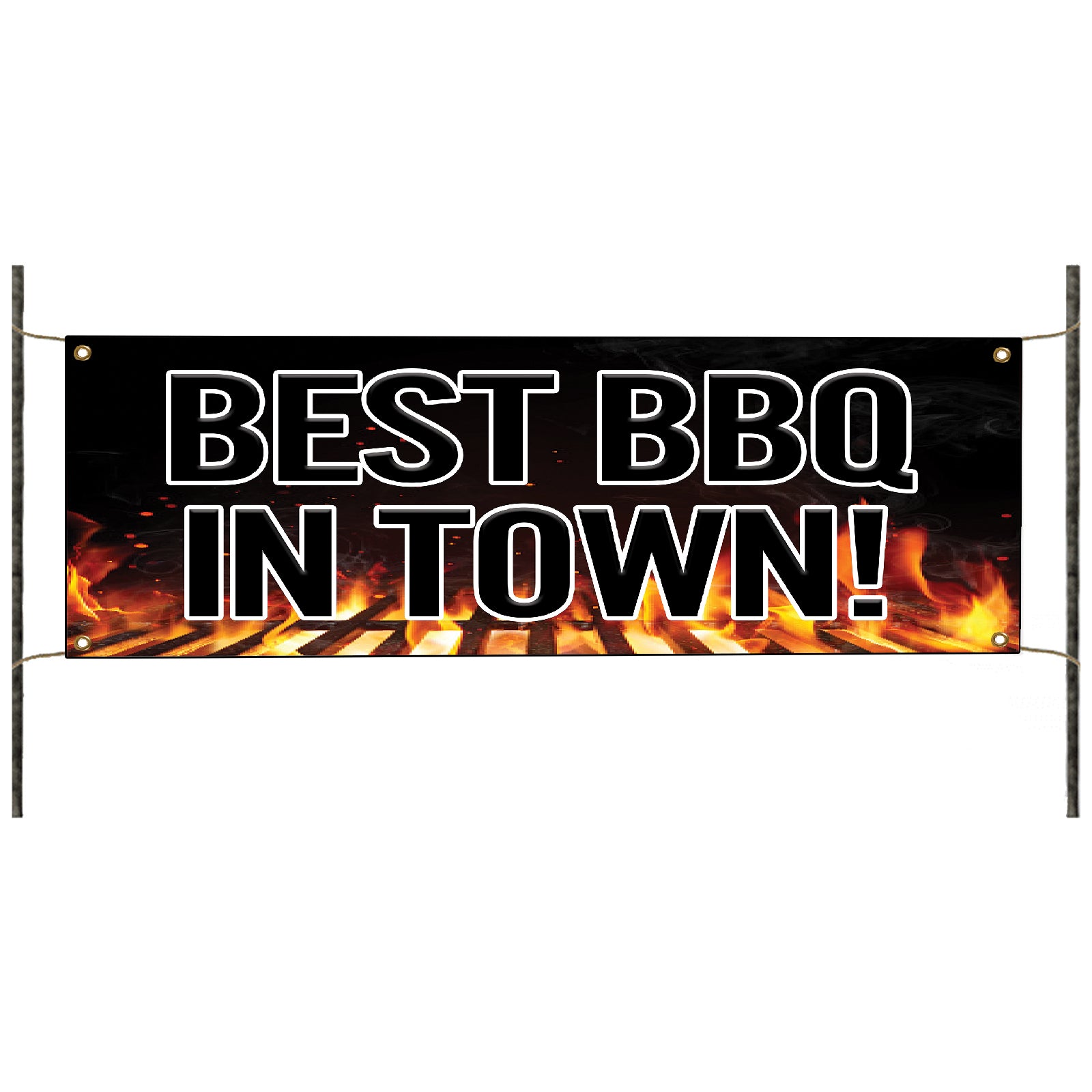 Best BBQ In Town Vinyl Banner Sign