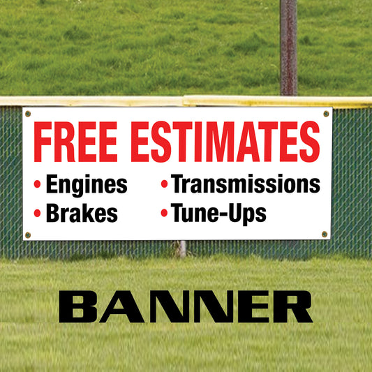Free estimated vinyl banner sign
