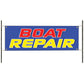 Boat repair vinyl printed banner sign
