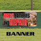 Watch batteries and repair vinyl printed banner sign