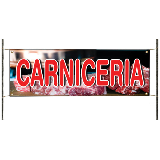 Carniceria vinyl printed banner sign